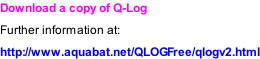 Download a copy of Q-Log Further information at: http://www.aquabat.net/QLOGFree/qlogv2.html