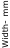 Width- mm