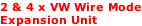 2 & 4 x VW Wire Mode Expansion Unit