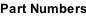 Part Numbers